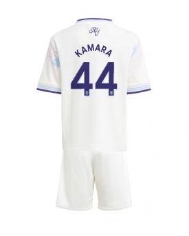 Aston Villa Boubacar Kamara #44 Maglia Gara Terza Repliche 2025-26 Bambino Maniche Corte